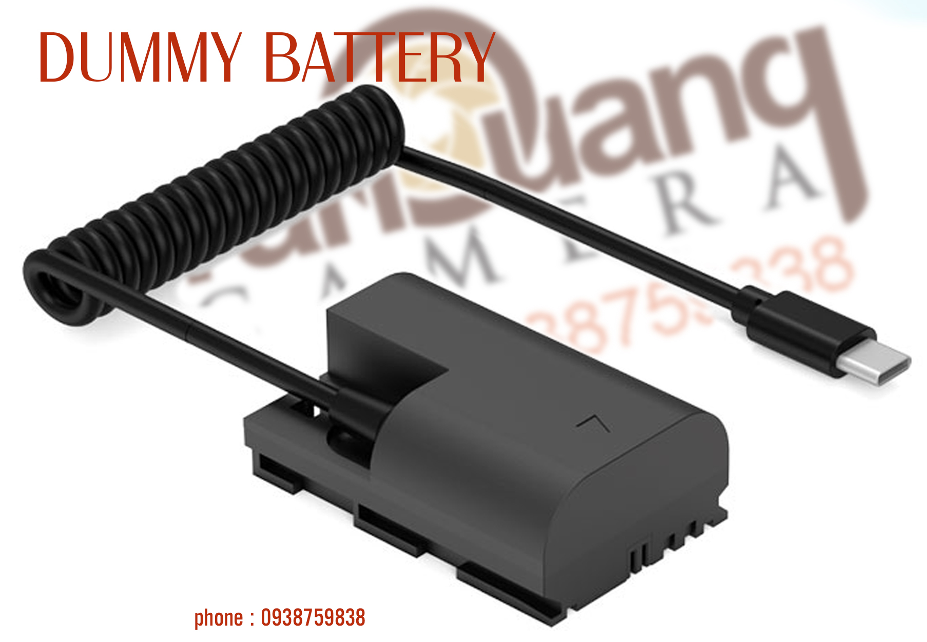 DUMMY BATTERY pin ảo máy ảnh  |  CAMERATRANQUANG