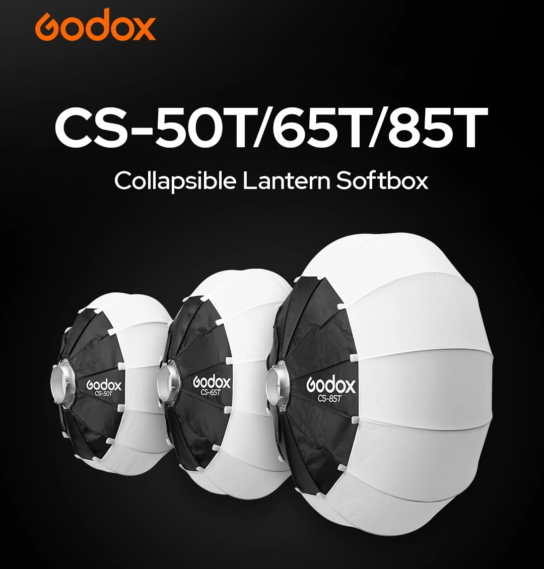 Softbox Godox Tản Sáng Cầu Vồng - tròn 65cm | cameratranquang.com